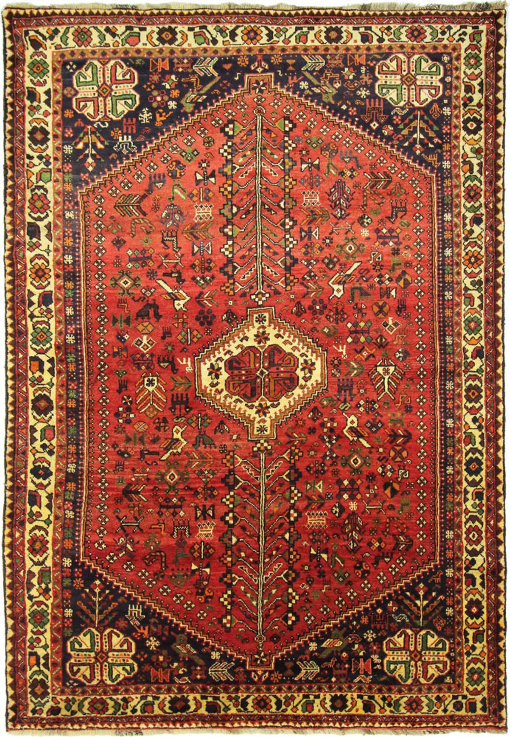 Alfombra persa - Nómada - 308 x 212 cm - rojo