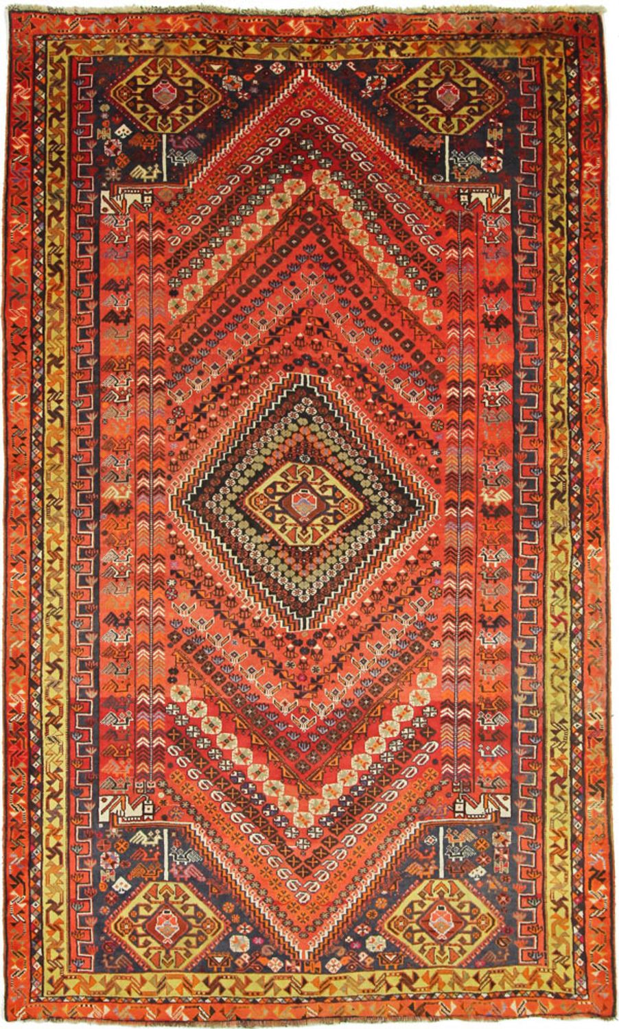 Alfombra persa - Nómada - 287 x 170 cm - rojo