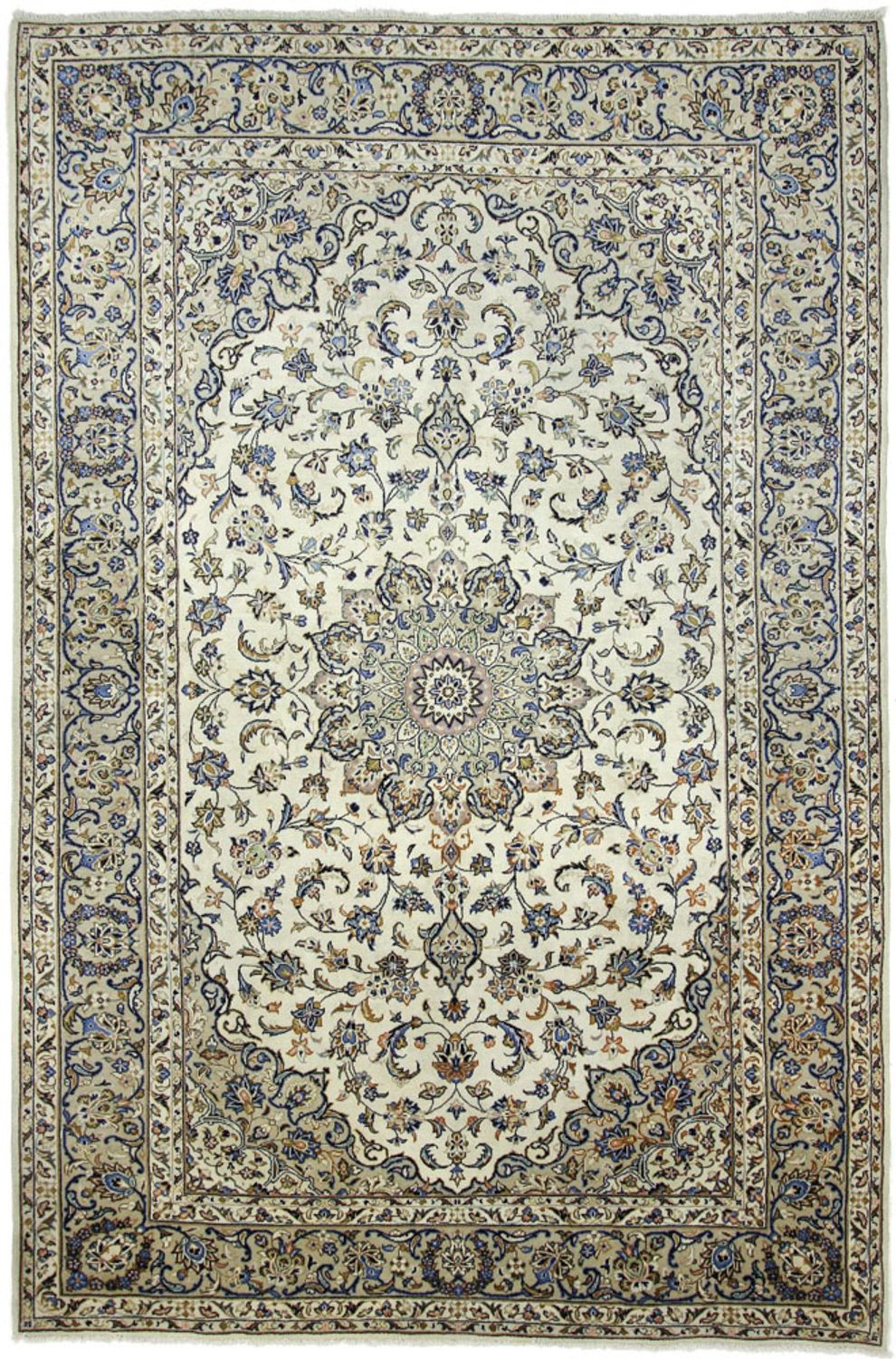Alfombra Persa - Nain - Real - 302 x 203 cm - crema