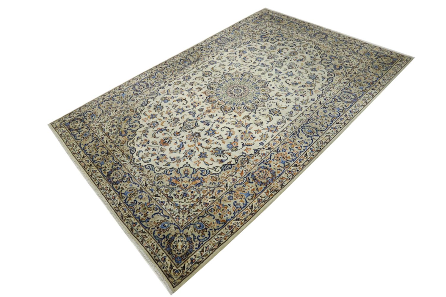 Alfombra Persa - Nain - Real - 302 x 203 cm - crema