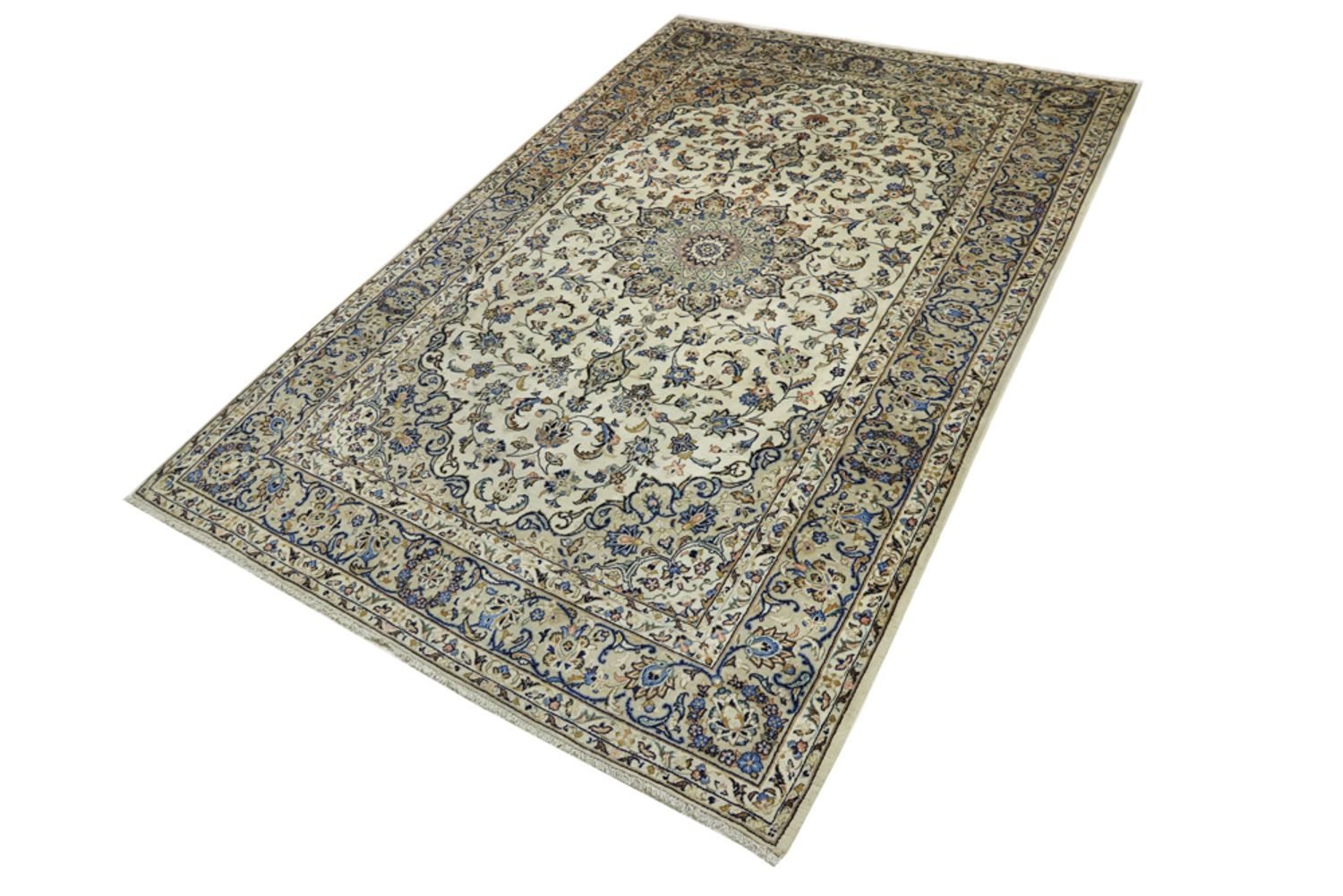 Alfombra Persa - Nain - Real - 302 x 203 cm - crema
