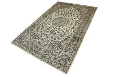 Alfombra Persa - Nain - Real - 302 x 203 cm - crema