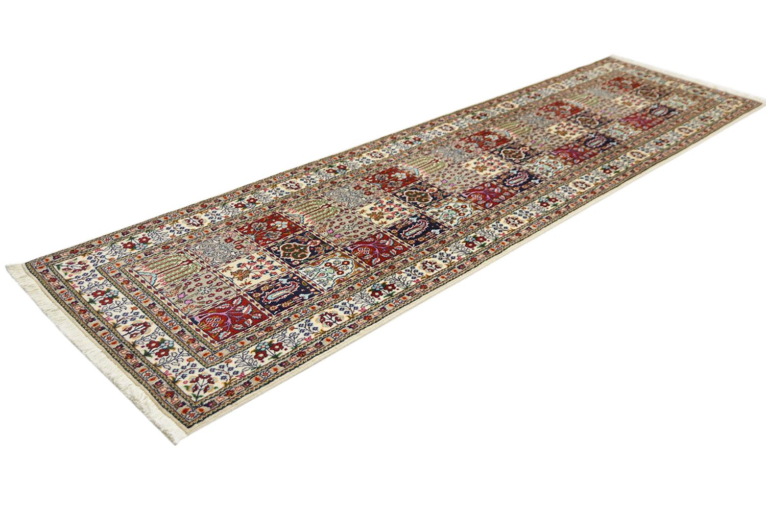 Alfombra de pasillo Alfombra persa - Clásica - 302 x 80 cm - beige oscuro