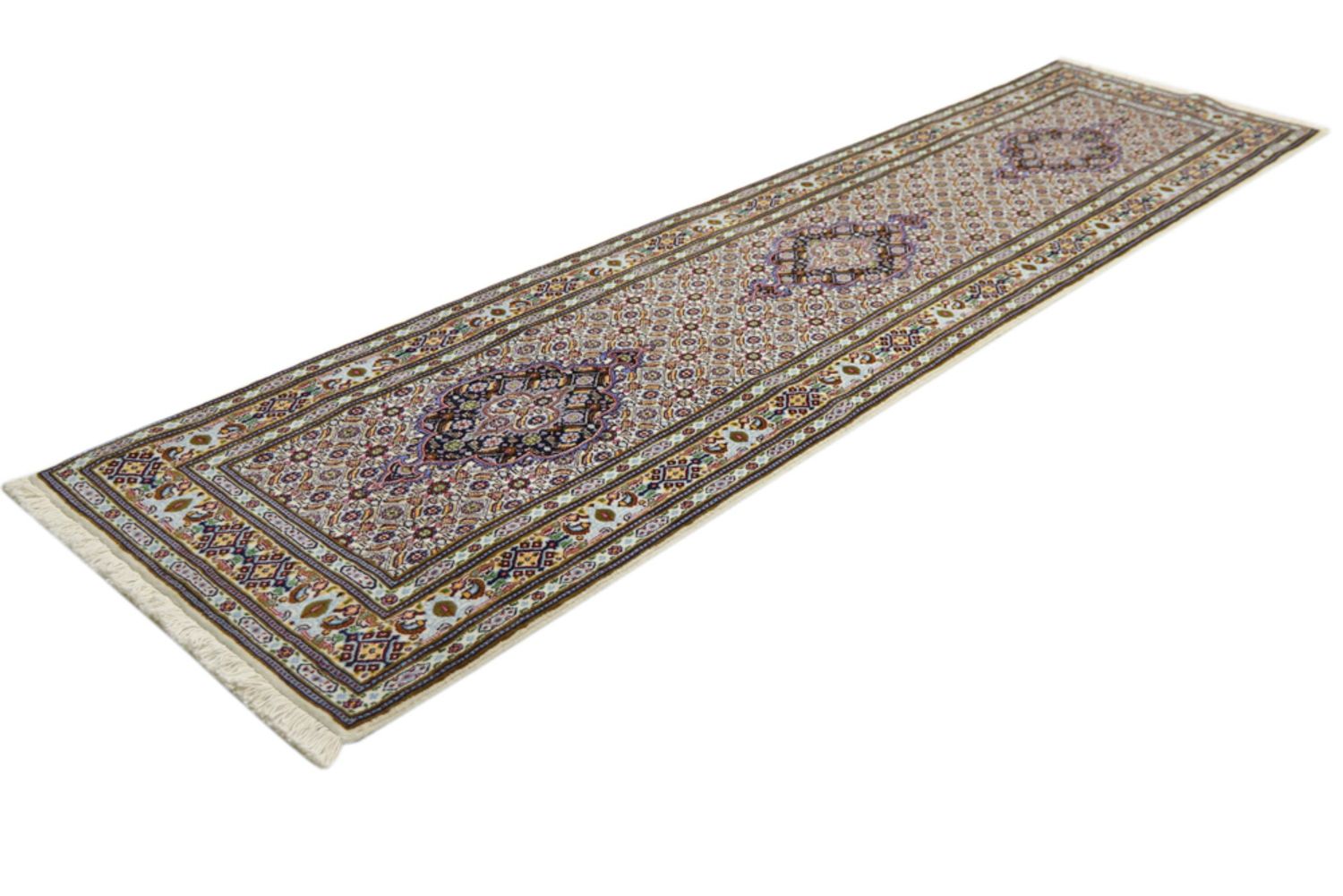 Alfombra de pasillo Alfombra persa - Clásica - 285 x 75 cm - beige oscuro
