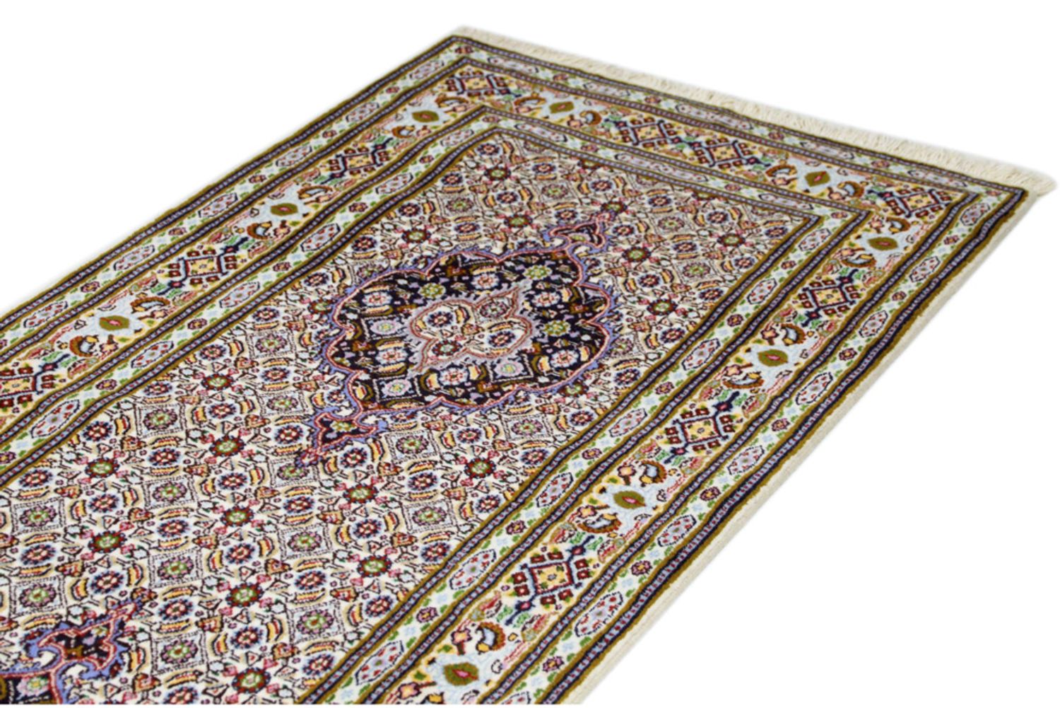 Alfombra de pasillo Alfombra persa - Clásica - 285 x 75 cm - beige oscuro