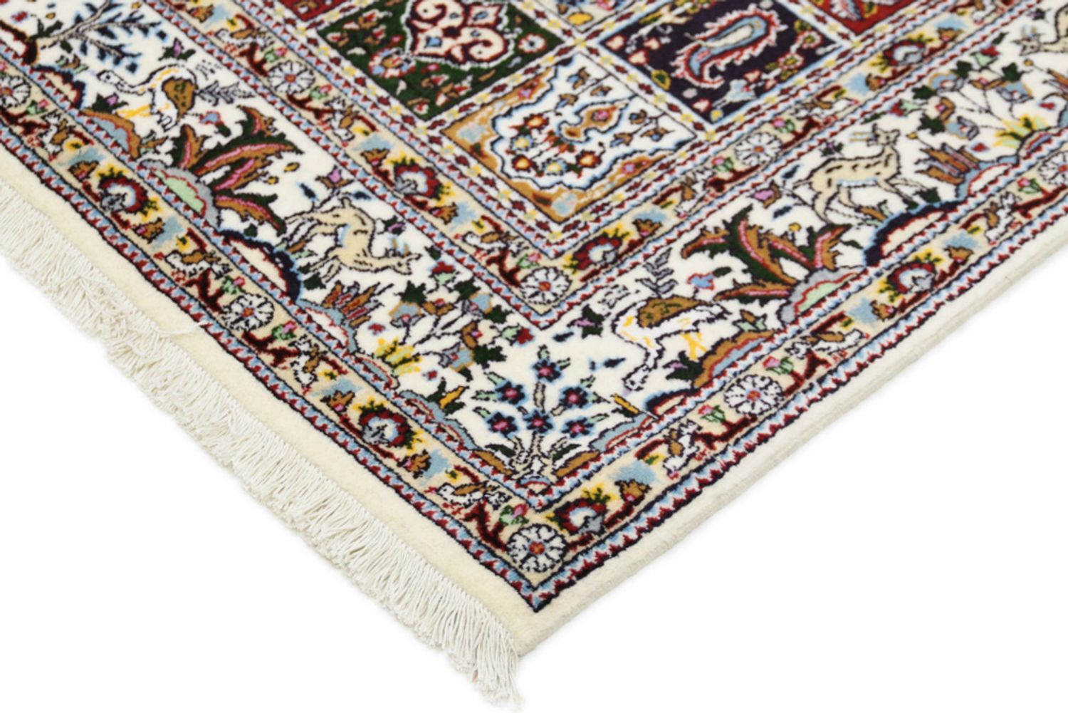 Persisk teppe - klassisk - 195 x 150 cm - mørk beige