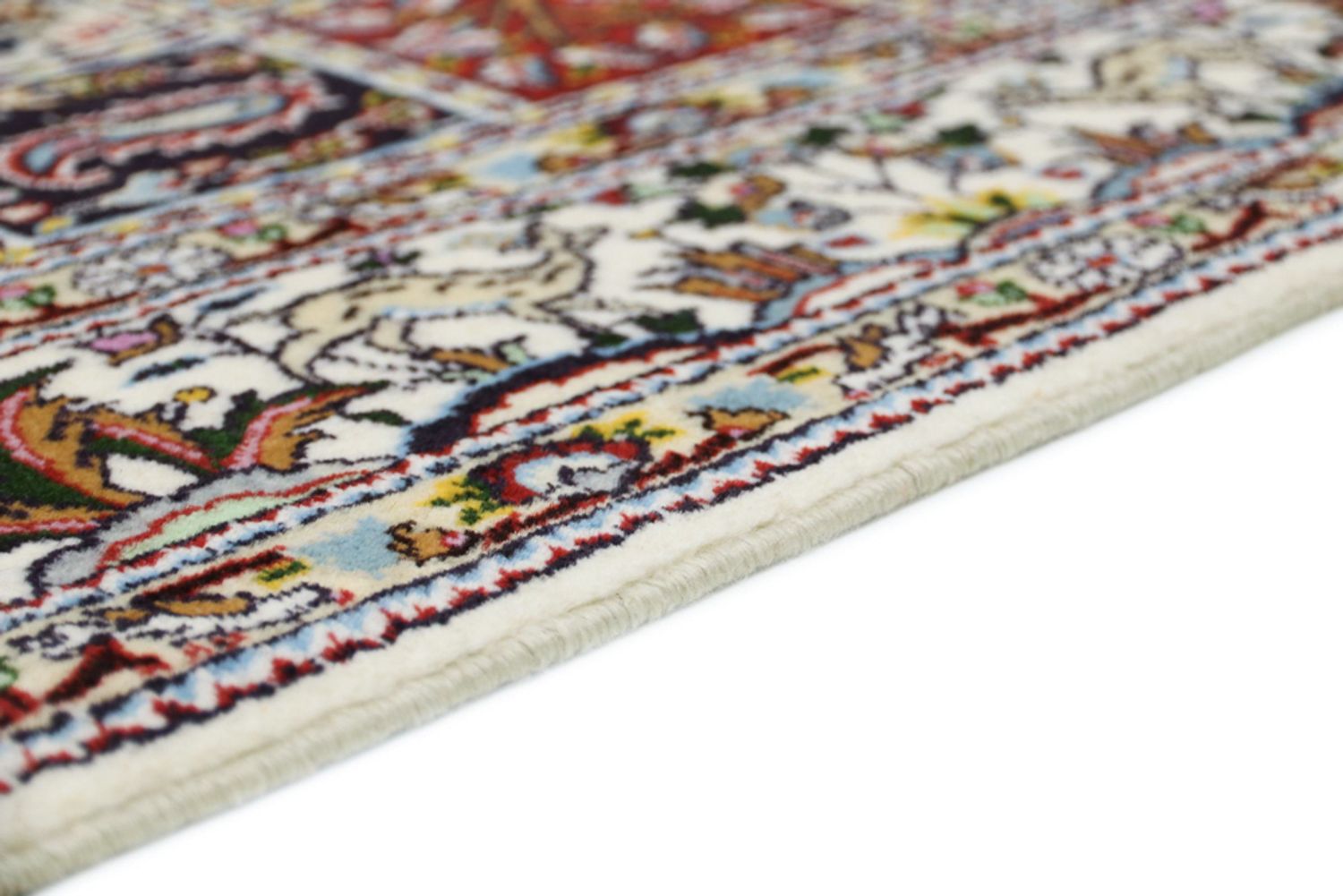 Persisk teppe - klassisk - 195 x 150 cm - mørk beige