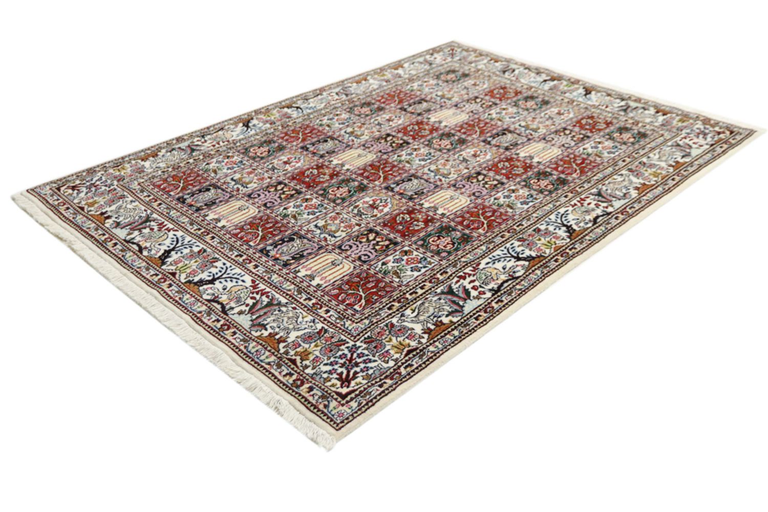Alfombra persa - Clásica - 205 x 146 cm - beige oscuro