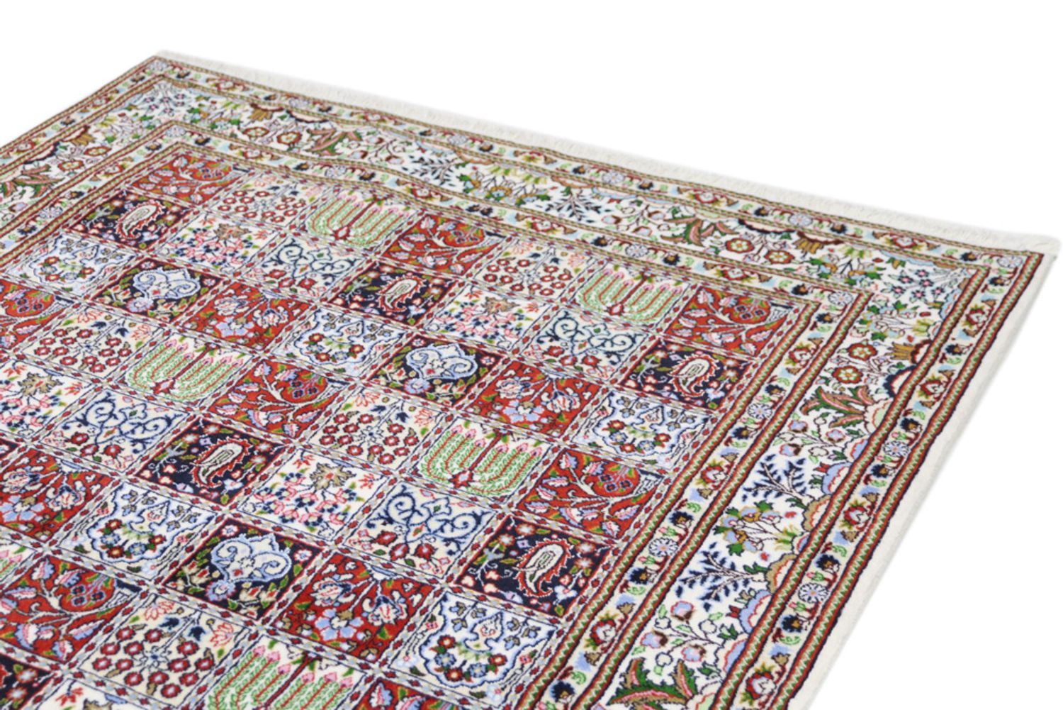 Persisk teppe - klassisk - 195 x 150 cm - mørk beige