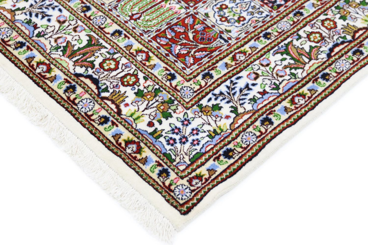 Persisk teppe - klassisk - 195 x 150 cm - mørk beige