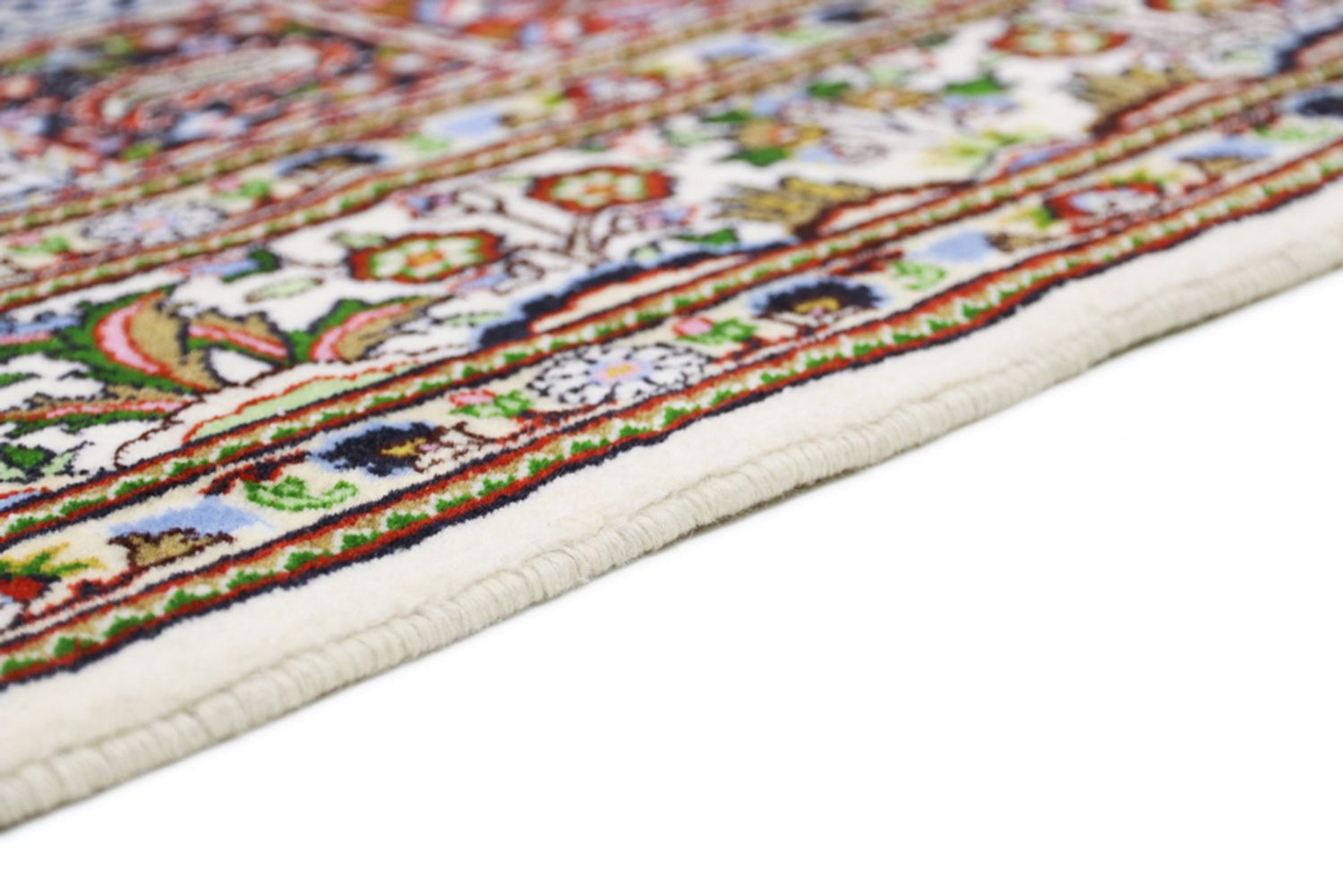 Persisk teppe - klassisk - 195 x 150 cm - mørk beige