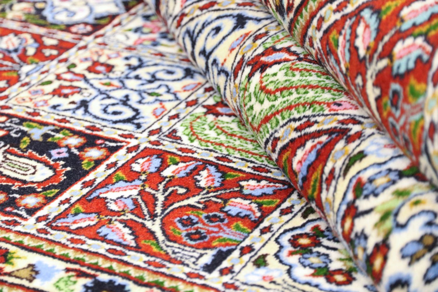 Persisk teppe - klassisk - 195 x 150 cm - mørk beige