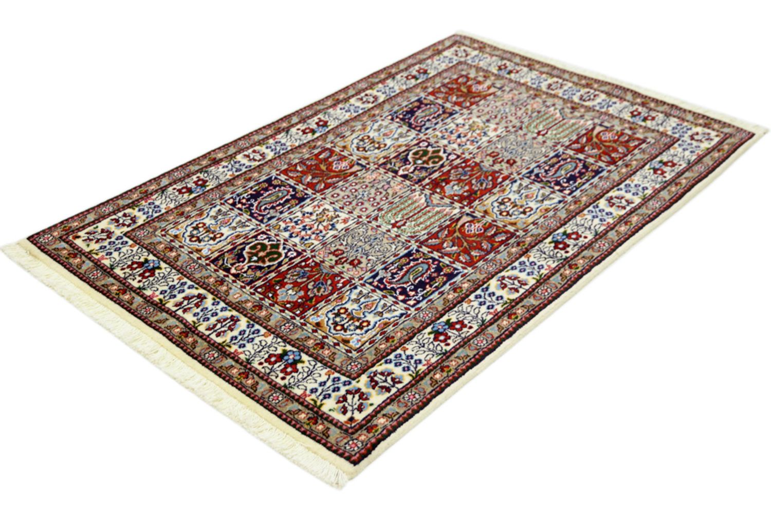 Persisk teppe - klassisk - 147 x 95 cm - mørk beige