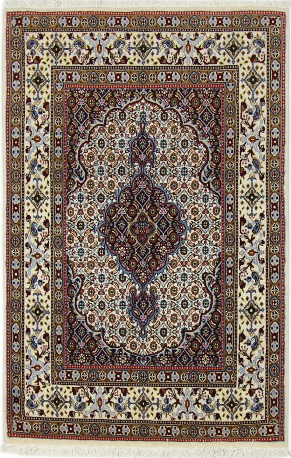 Persisk teppe - klassisk - 145 x 94 cm - mørk beige