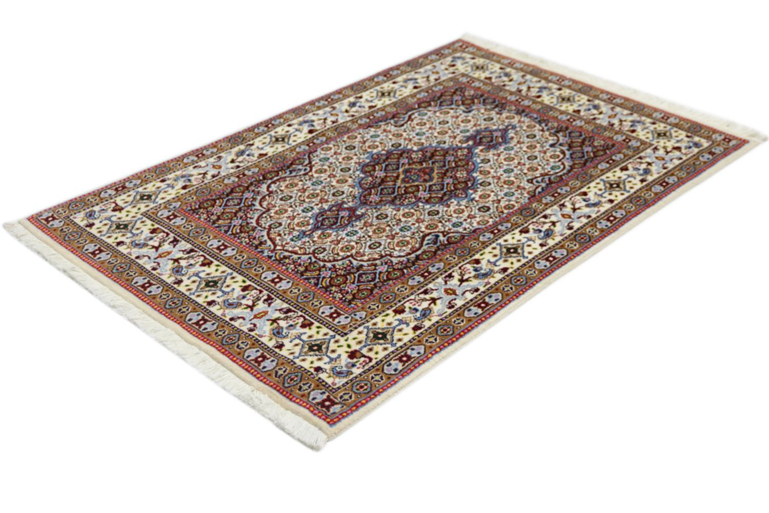 Persisk teppe - klassisk - 145 x 94 cm - mørk beige