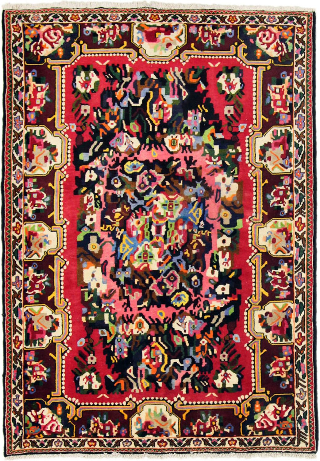 Alfombra persa - Nómada - 195 x 125 cm - multicolor