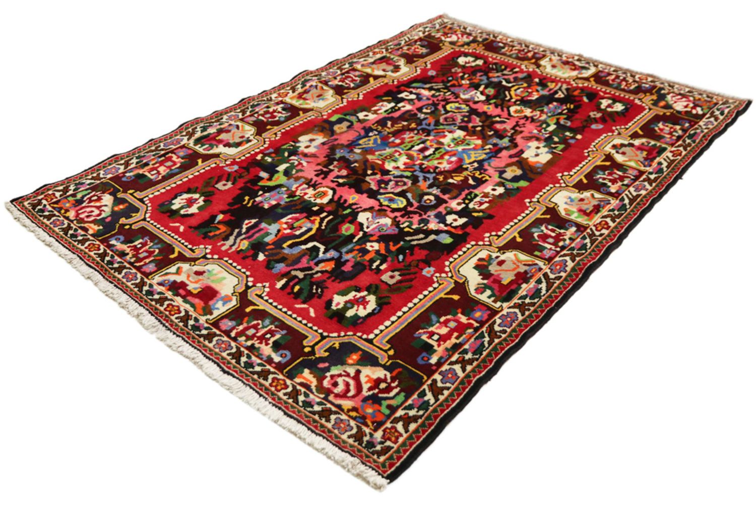 Alfombra persa - Nómada - 195 x 125 cm - multicolor