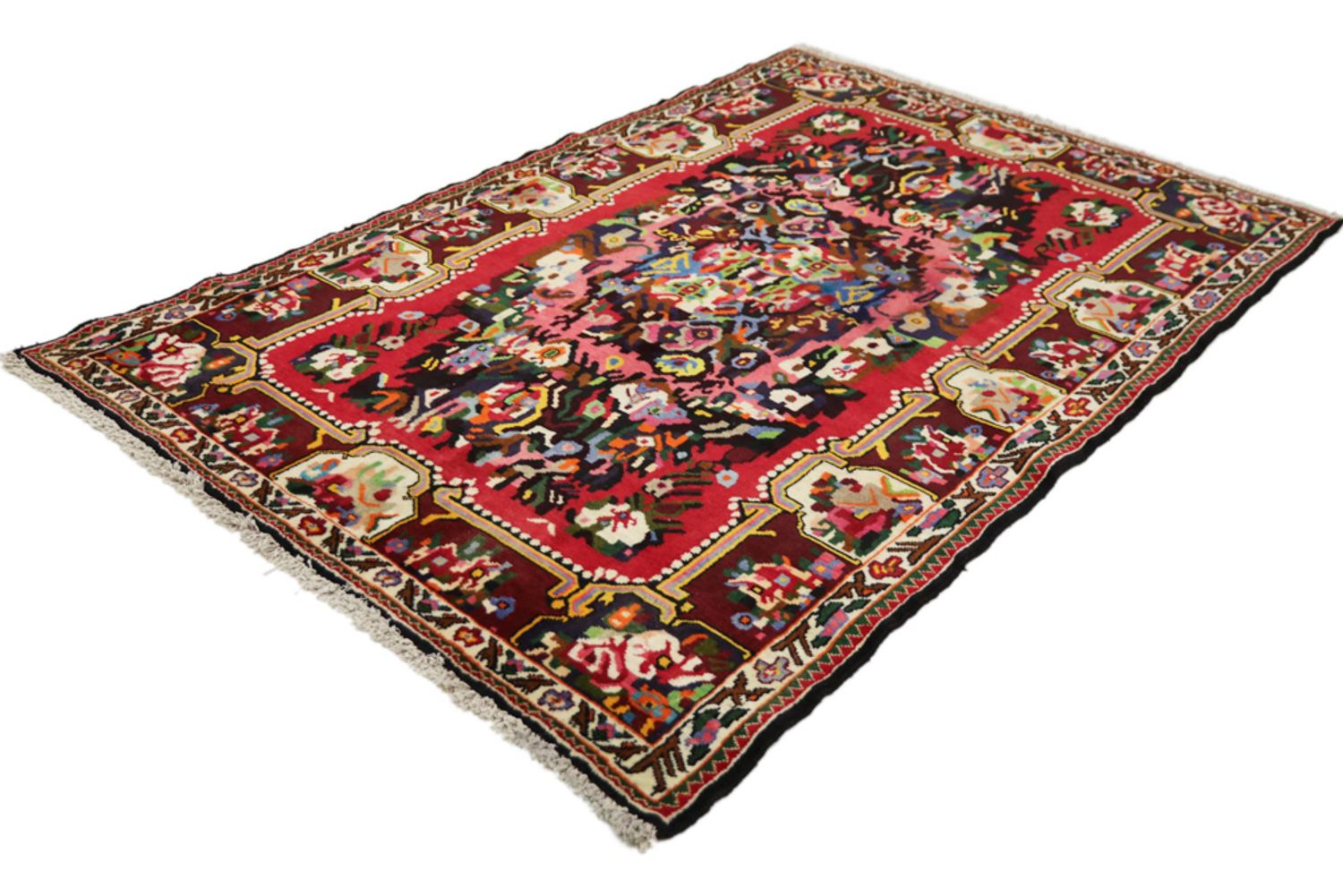 Alfombra persa - Nómada - 195 x 125 cm - multicolor