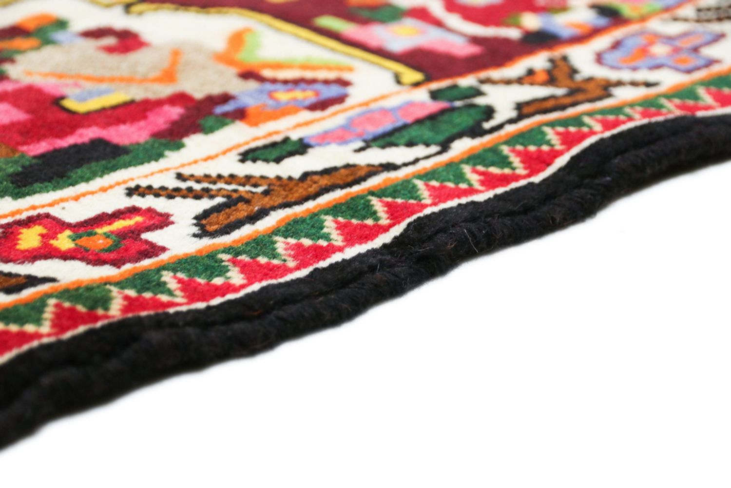 Alfombra persa - Nómada - 195 x 125 cm - multicolor