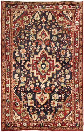 Persisk teppe - Nomadisk - 210 x 135 cm - mørkeblå