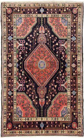 Alfombra persa - Nómada - 180 x 110 cm - azul oscuro