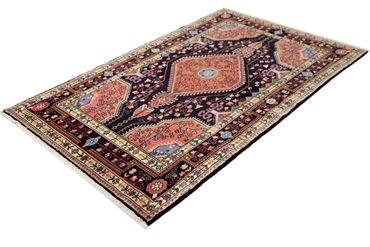 Alfombra persa - Nómada - 180 x 110 cm - azul oscuro