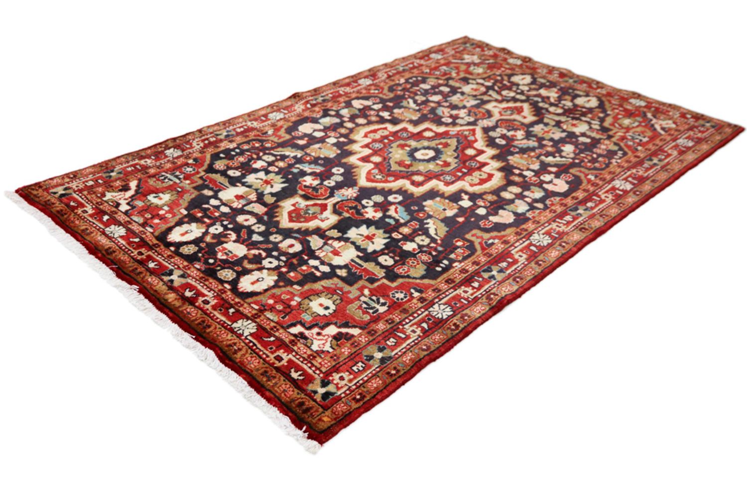 Persisk teppe - Nomadisk - 220 x 135 cm - mørkeblå