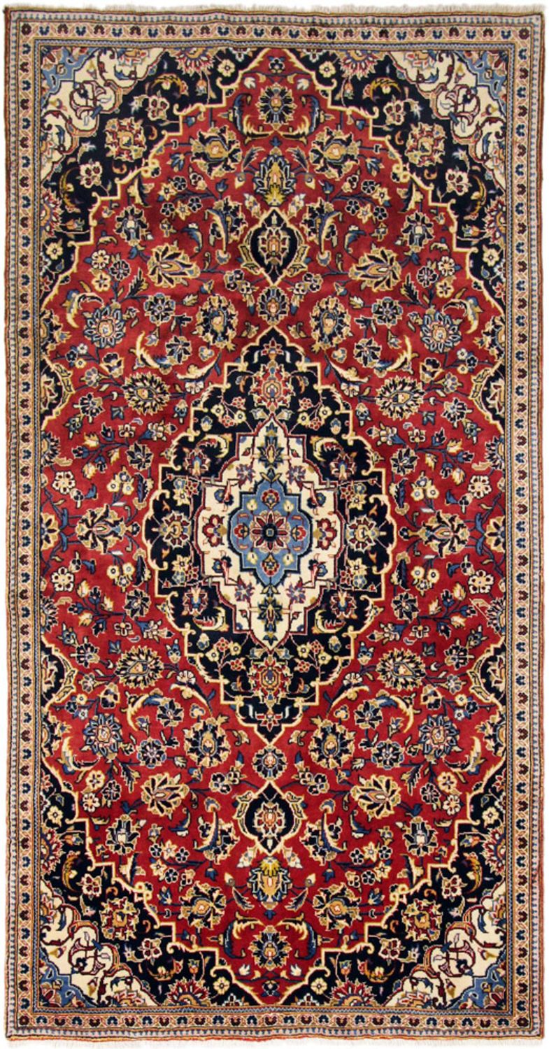 Alfombra persa - Keshan - 260 x 136 cm - rojo