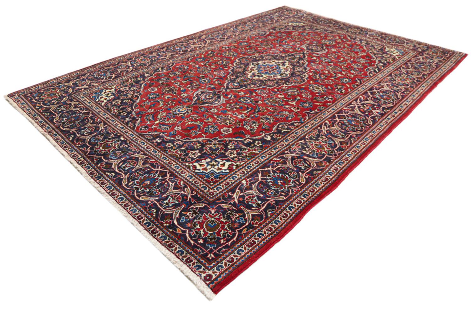 Alfombra persa - Keshan - 300 x 200 cm - rojo