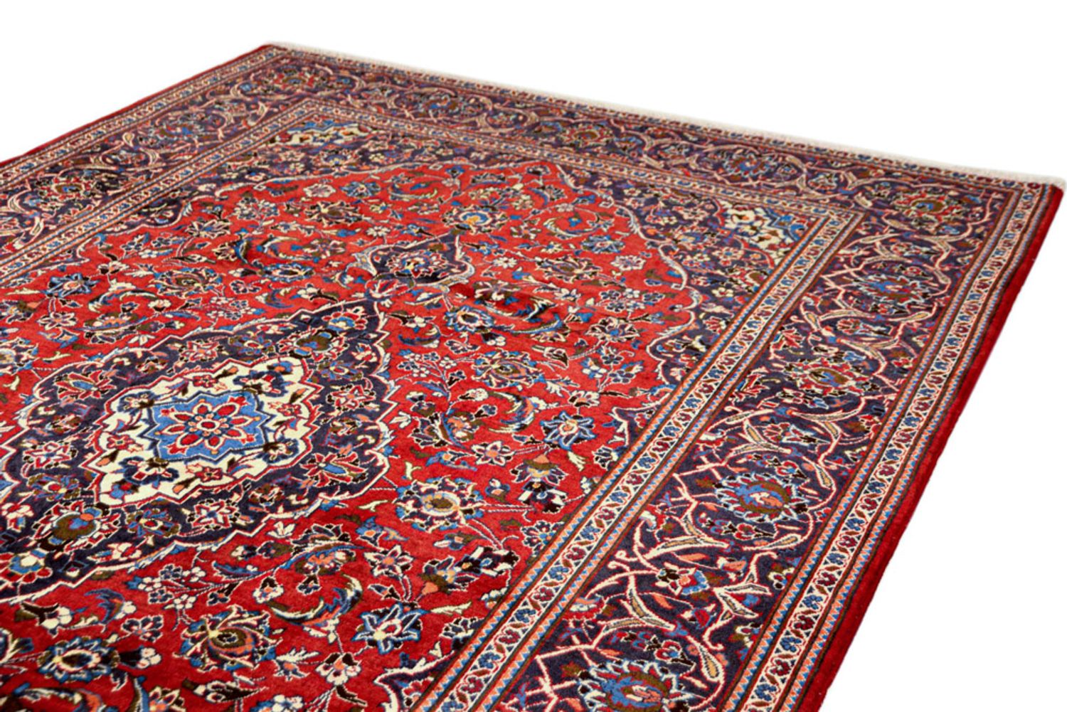 Alfombra persa - Keshan - 300 x 200 cm - rojo