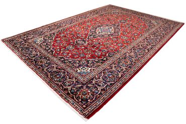 Alfombra persa - Keshan - 300 x 200 cm - rojo