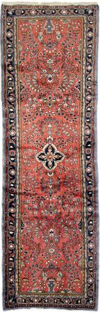 Alfombra de pasillo Alfombra persa - Nómada - 275 x 85 cm - óxido