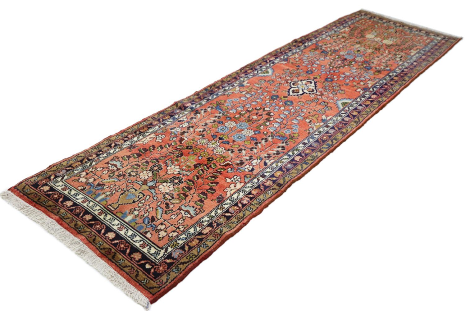 Alfombra de pasillo Alfombra persa - Clásica - 287 x 80 cm - óxido