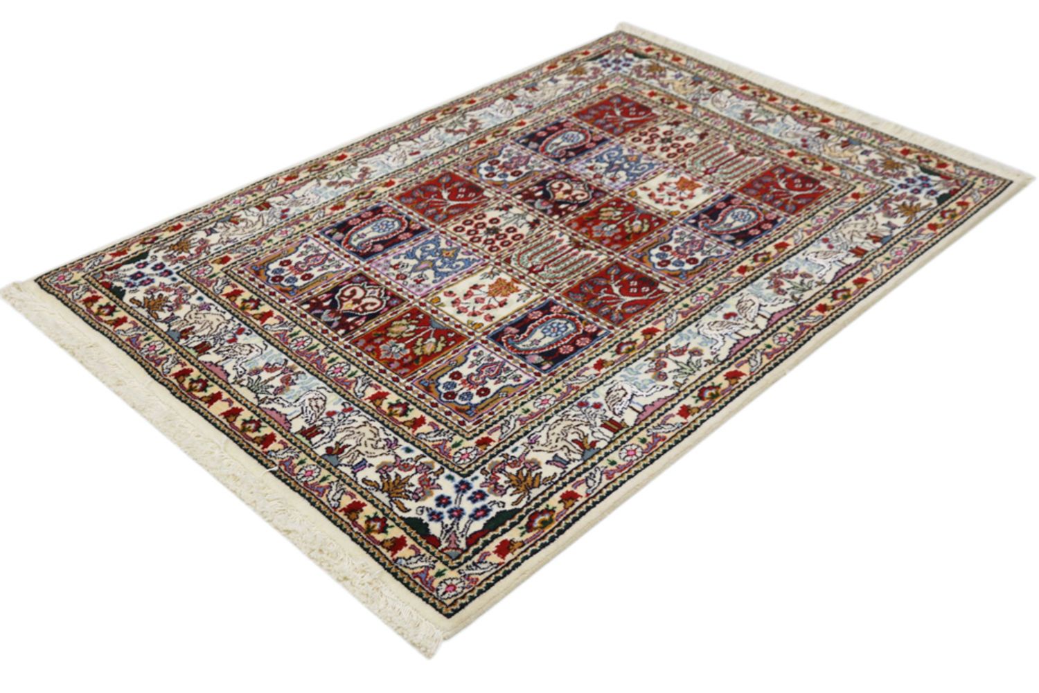 Persisk teppe - klassisk - 143 x 98 cm - mørk beige