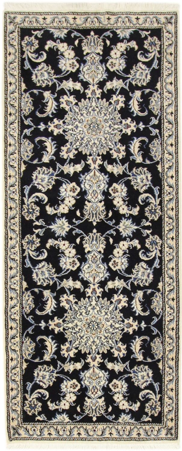 Runner Perský koberec - Nain - 197 x 72 cm - tmavě modrá