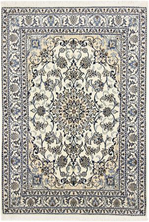 Alfombra persa - Nain - 203 x 144 cm - crema