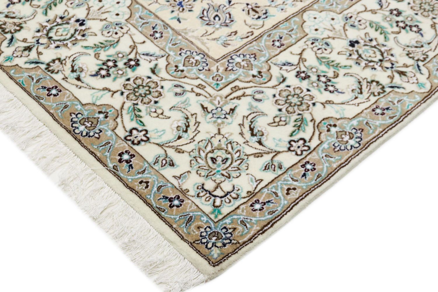 Alfombra persa - Nain - 345 x 246 cm - azul oscuro