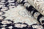 Alfombra persa - Nain - 345 x 246 cm - azul oscuro