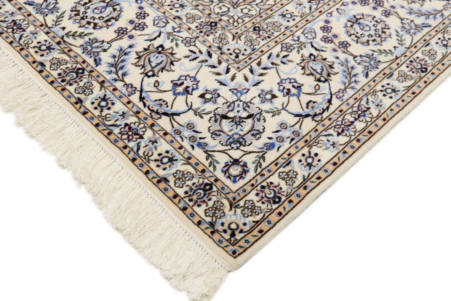 Alfombra Persa - Nain - Prima - 360 x 250 cm - azul oscuro