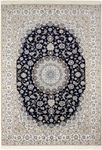 Alfombra Persa - Nain - Prima - 360 x 250 cm - azul oscuro