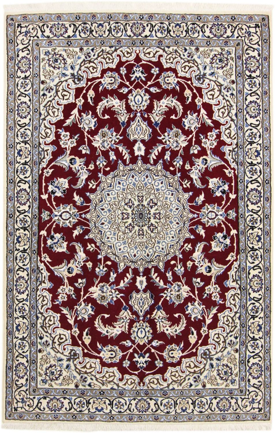Perský koberec - Nain - 180 x 118 cm - červená