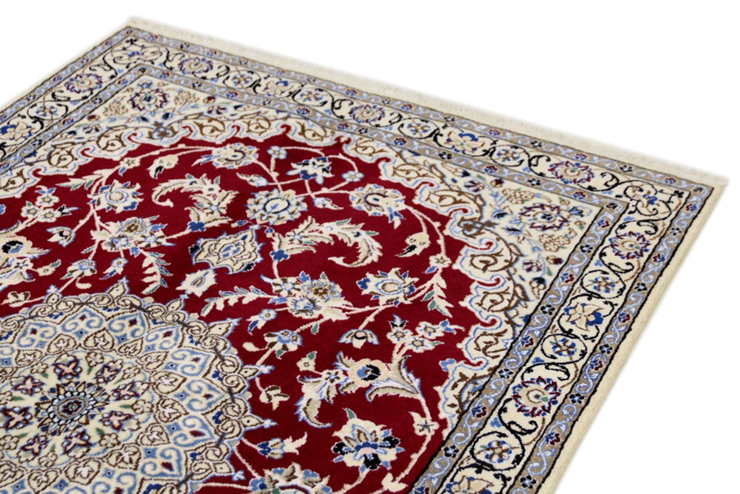 Perský koberec - Nain - 180 x 118 cm - červená