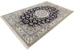 Alfombra persa - Nain - 246 x 154 cm - azul oscuro