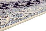 Alfombra persa - Nain - 246 x 154 cm - azul oscuro