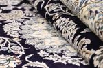 Alfombra persa - Nain - 246 x 154 cm - azul oscuro