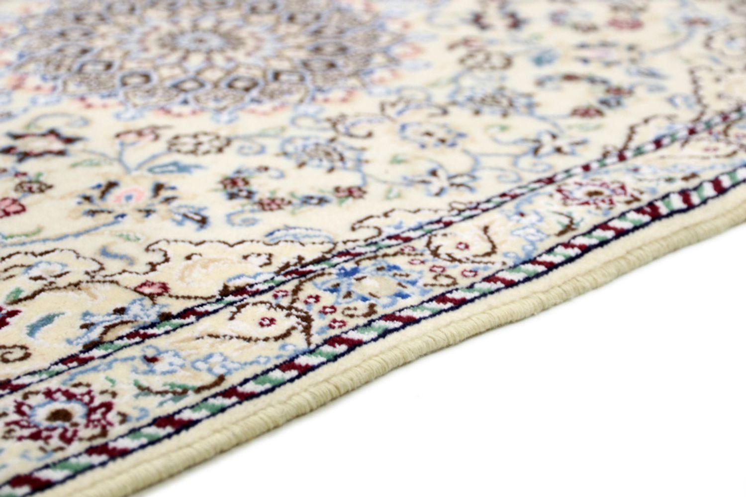 Perský koberec - Nain - 90 x 60 cm - krémová