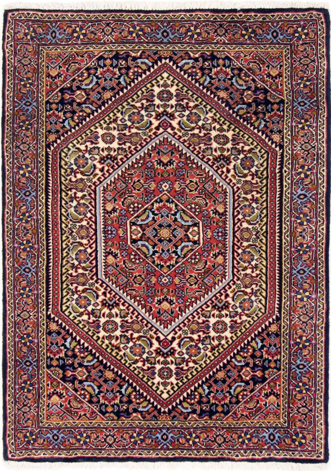 Alfombra persa - Bidjar - 104 x 75 cm - óxido