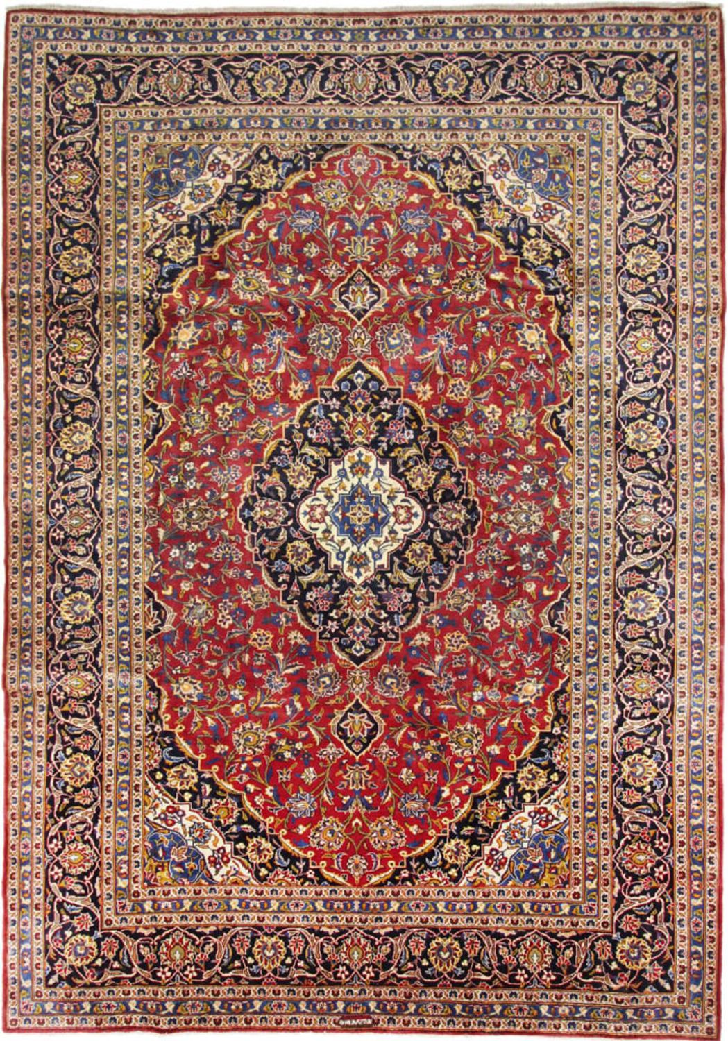 Alfombra persa - Keshan - 350 x 250 cm - rojo