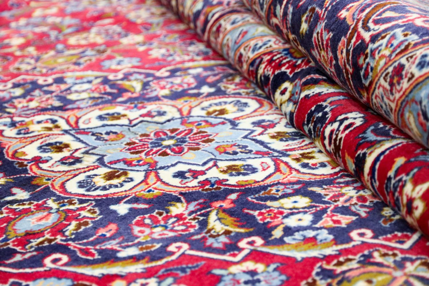 Perský koberec - Keshan - 360 x 245 cm - červená