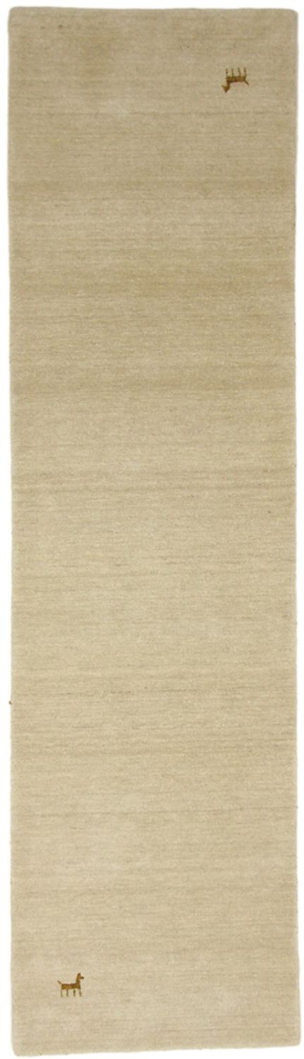 Alfombra de pasillo Alfombra Gabbeh - Indus - 300 x 80 cm - arena